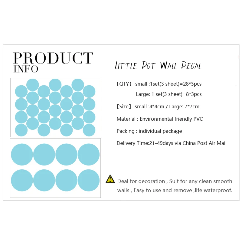 Diy Съемные Виниловые настенные наклейки в горошек детские обои для спальни детей