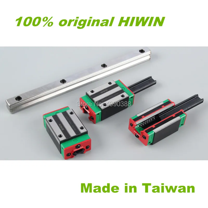 100% оригинальный Hiwin 2 шт. HGR30 квадратный линейный направляющий рельс 1100 1500 мм + 4