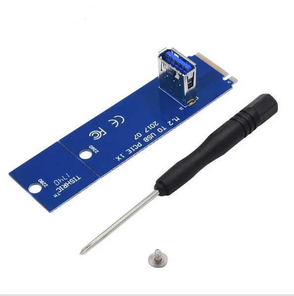 100 шт. PCI Express PCI-E USB 3 0 порт Женский к NGFF M.2 M Мужской сетевой адаптер конвертер карта