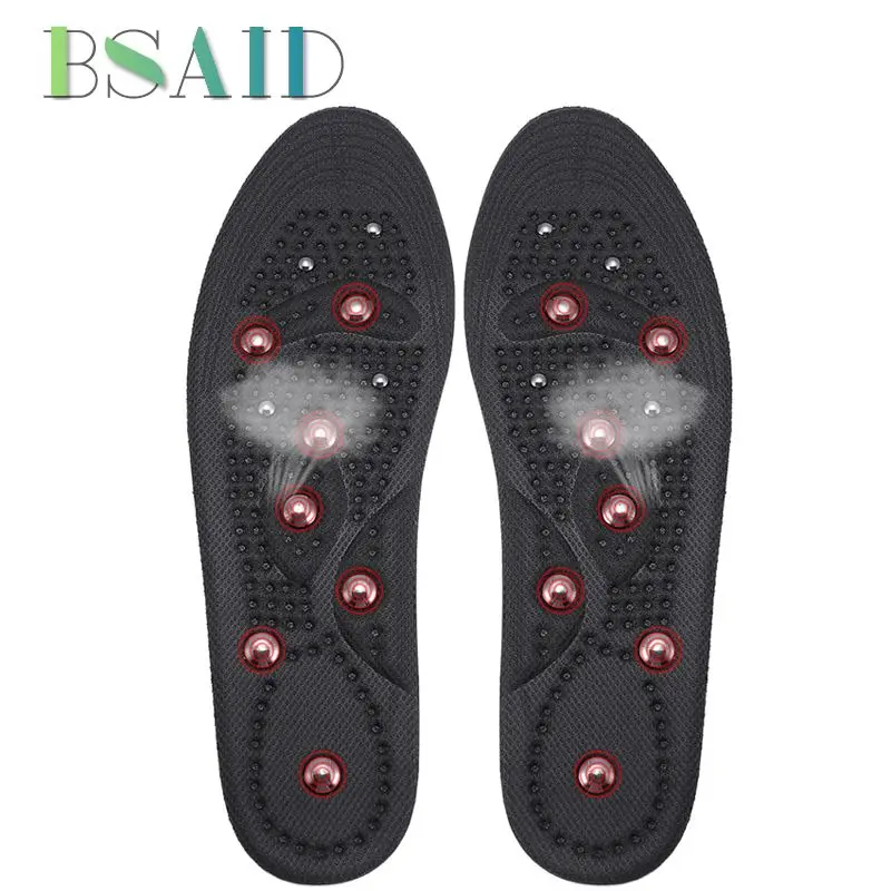 

BSAID Acupressure Magnetic Insoles For Shoes Women Men Massage Foot Fatigue Relieve Magnetotherapy Shoe Insole Foot Pads Inserts