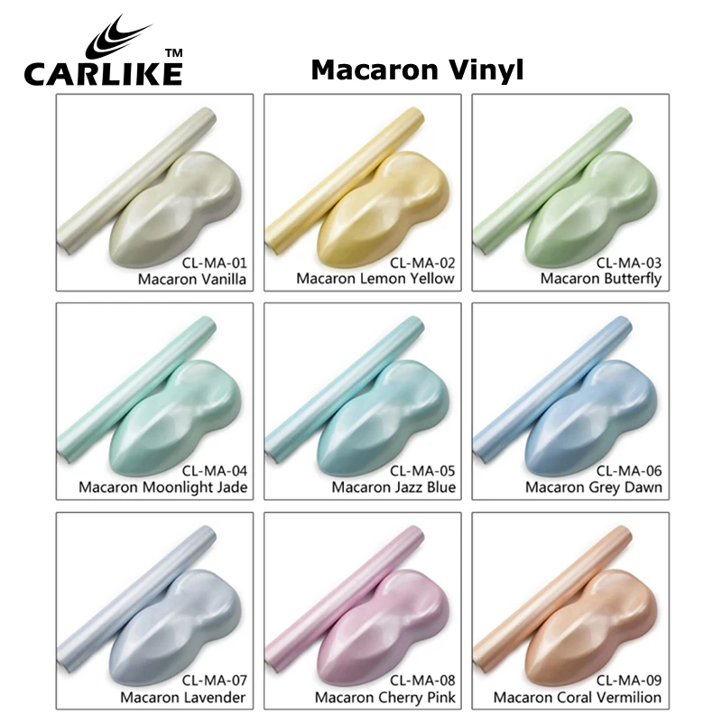 CARLIKE новый продукт Macaron серый вниз автомобиля обернуть виниловые наклейки |