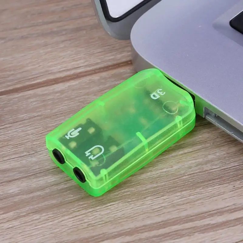 Мини USB 2 0 порт аналоговый 6 1 CH внешняя звуковая карта аудио адаптер для ПК