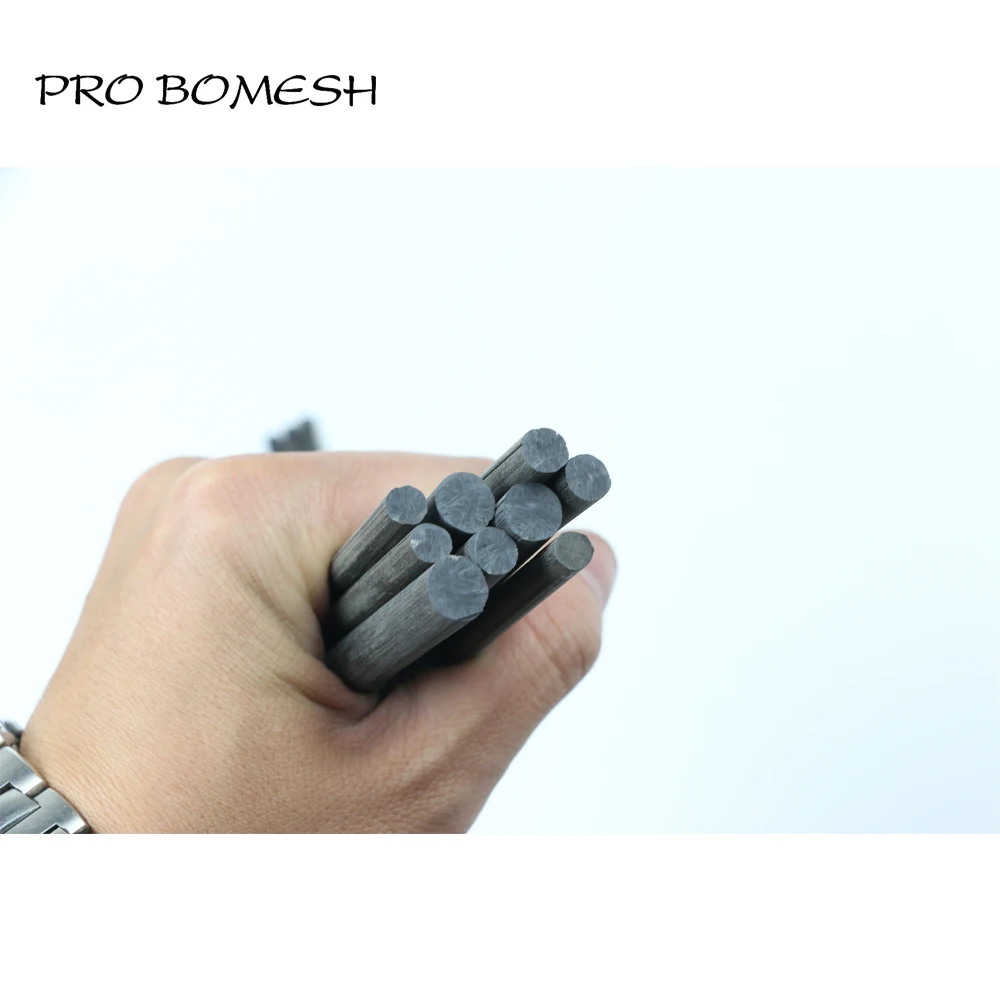 Pro Bomesh 4 шт./упак. 128 мм 9 7 6 5 неполированная прочная углеродная трубка спиннинговая