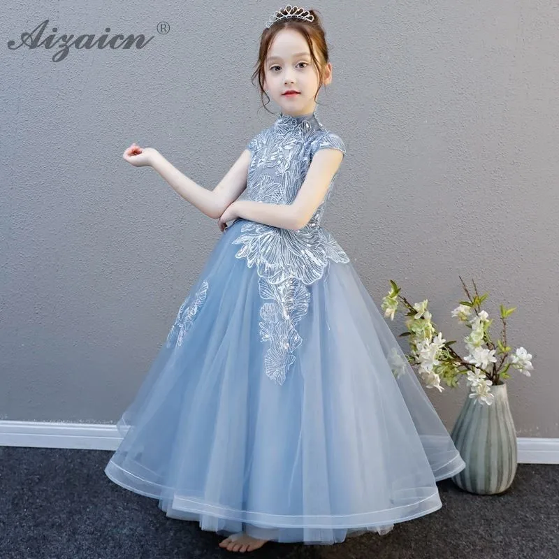 

Chinese Wedding Dress For Girl Kids Qipao Fashion China Children Birthday Evening Gown Oriental Style Princess Costume Qi Pao