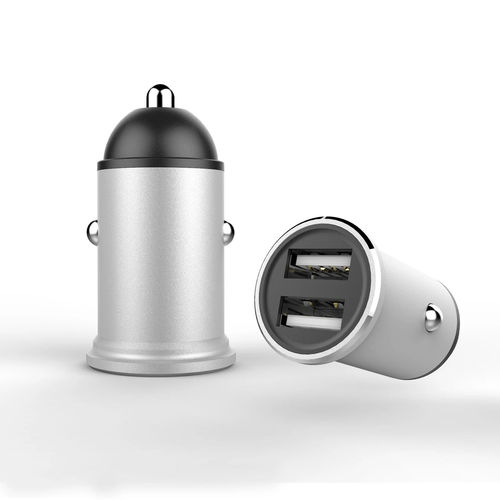Мини Автомобильное зарядное устройство двойной 2 USB порт прикуривателя разъем