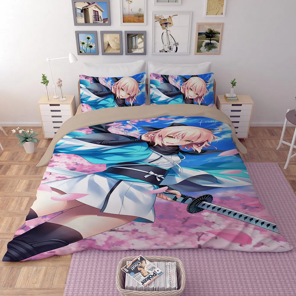 Японское постельное белье с аниме набор Fate Grand Order наволочками пододеяльников