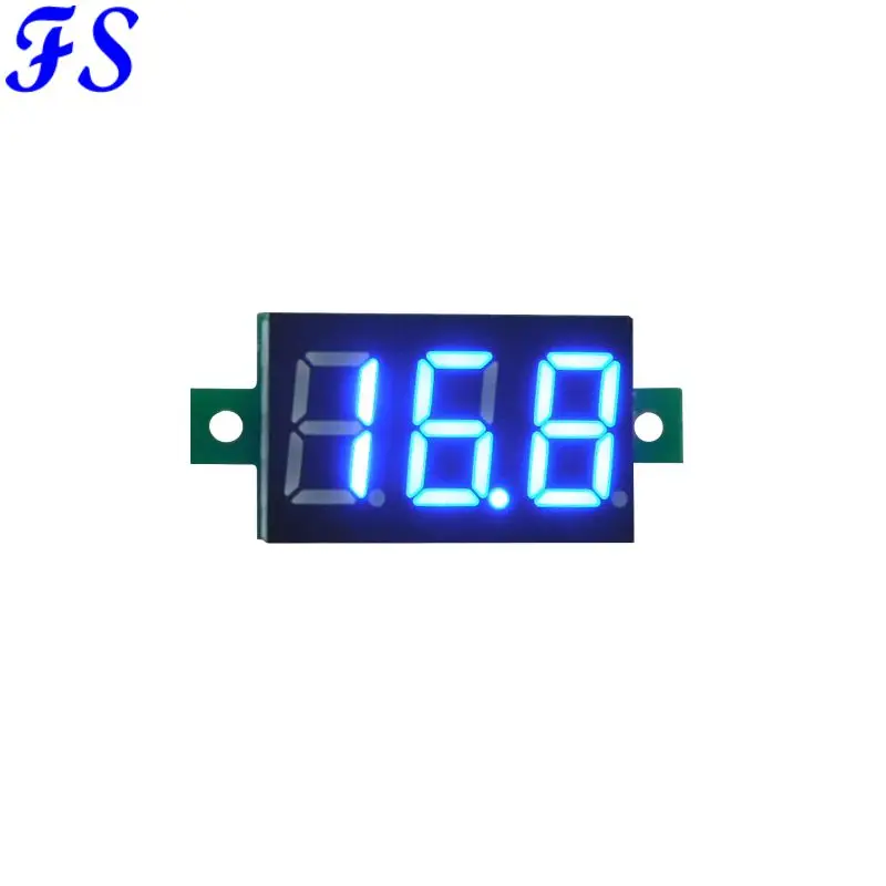YB20 Мини цифровой вольтметр измеритель напряжения DC2.5V-30V светодиодный экран