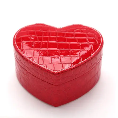 

Love Cosmetic Leather Jewelry Box Necklace Ring Storage Case Organizer Display