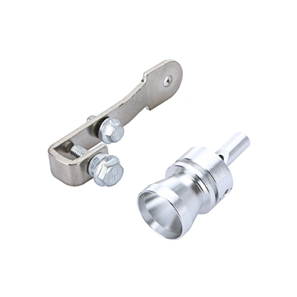 Турбо Звук свисток выхлопной трубы выдувного клапана Алюминий Серебро 10 2 × 1 8 см