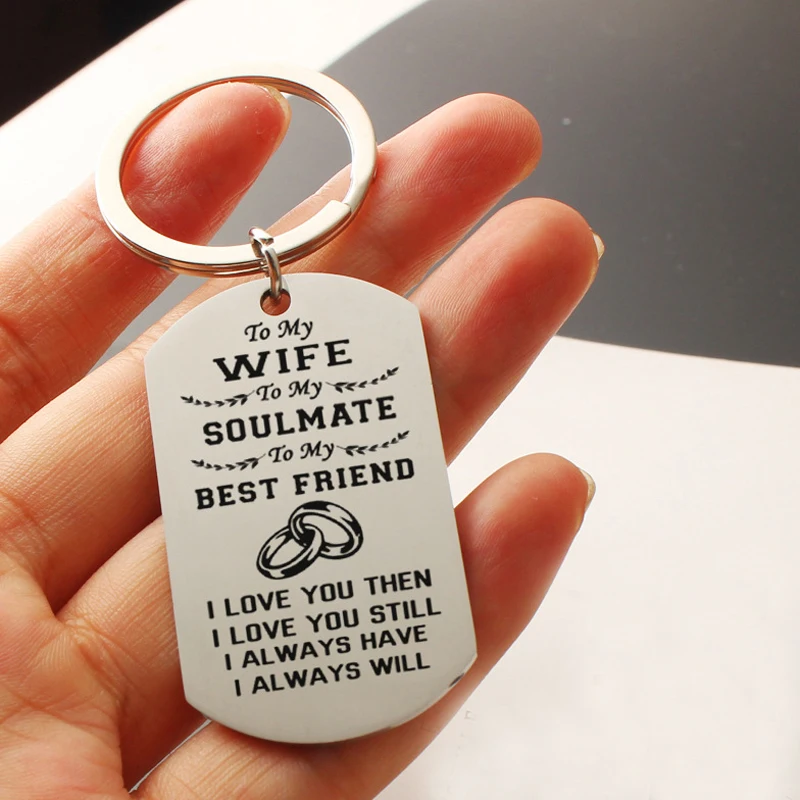 Wife Husband Best Friends Keychain To My Soulmate Love Valentines Day Anniversary Gifts Couple Lover Gift | Украшения и