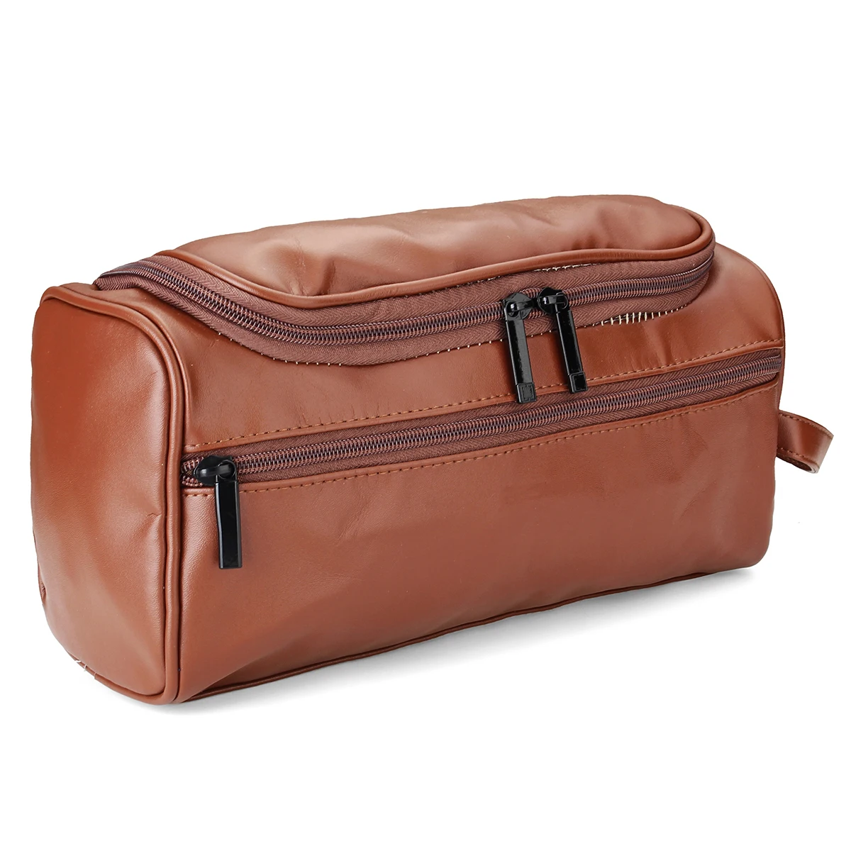 

PU Leather Women Men Vintage Luxury Toiletry Dopp Kit Bag Beauty Cosmetic Cases Travel Makeup Suitcase Make Up Toiletry Bag