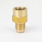 Подходящая трубка с наружным диаметром 516-14 дюйма, латунная трубка с внутренней резьбой NPT, фитинг 45 градусов, переходники, разъемы 1000 фунтов на квадратный дюйм