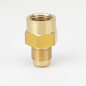 Подходящая трубка с наружным диаметром 516-14 дюйма, латунная трубка с внутренней резьбой NPT, фитинг 45 градусов, переходники, разъемы 1000 фунтов на квадратный дюйм