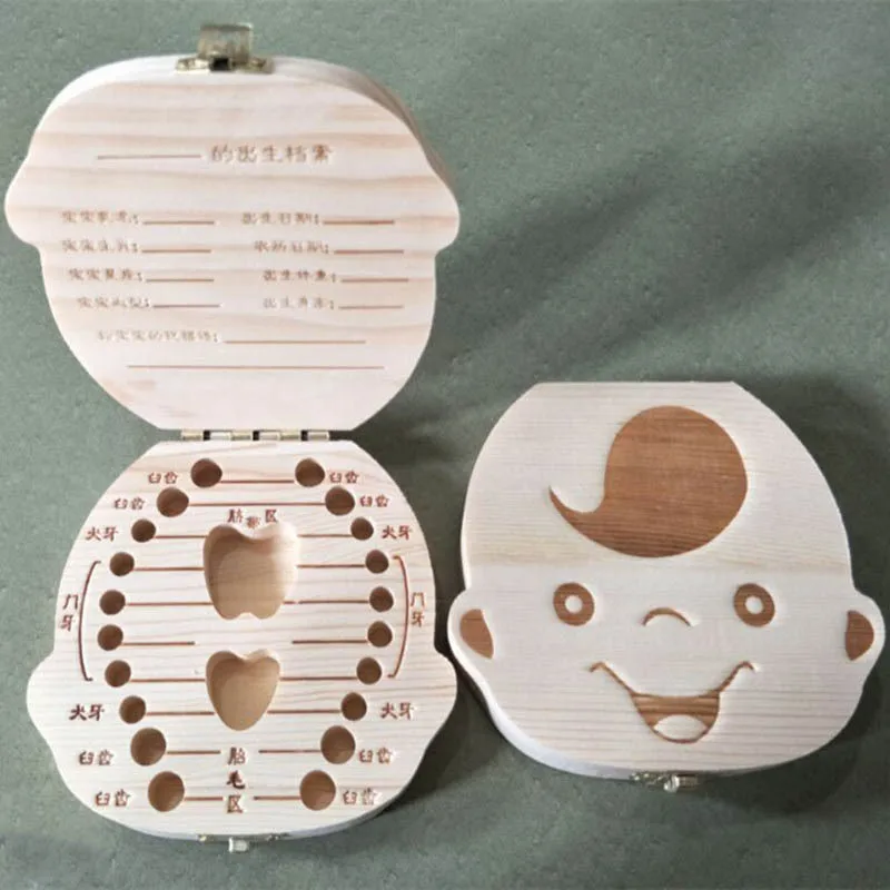 Испанский/английский/русский деревянная подставка для зубных щеток Детские