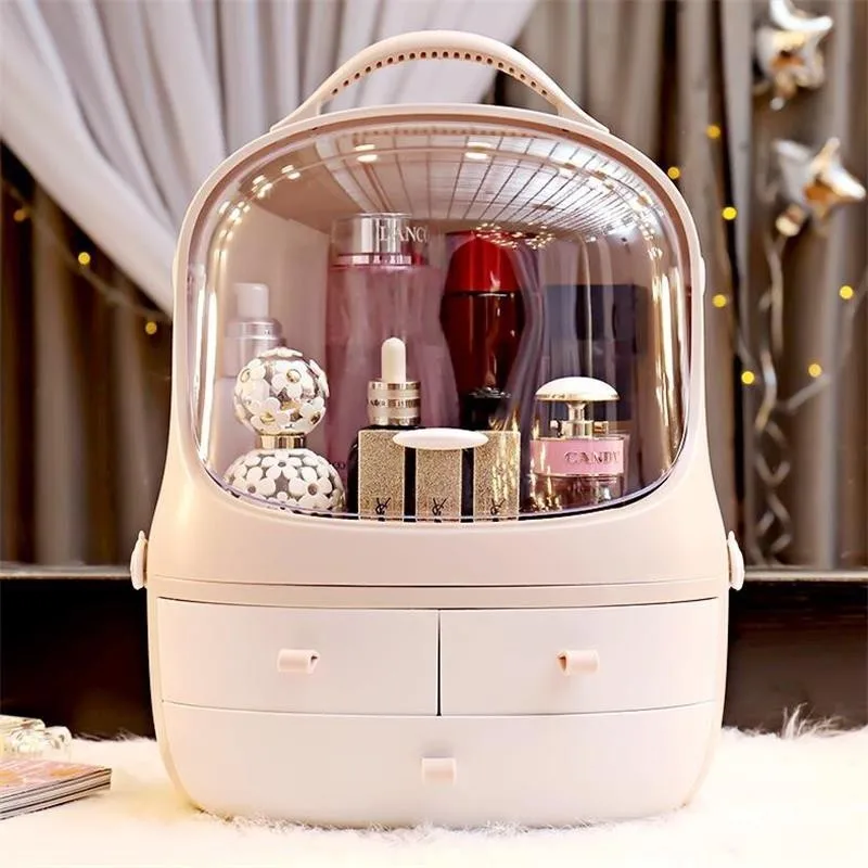 Популярная домашняя настольная коробка для хранения косметики держатель кистей