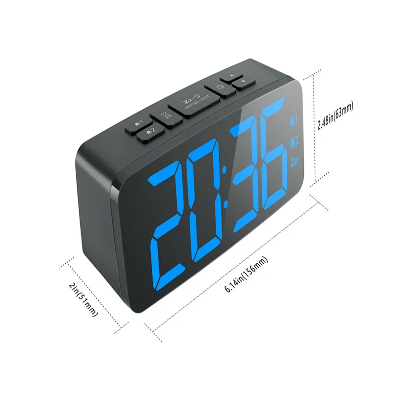 Новый будильник цифровые повтора настольные часы | Wake Up Light электронные 6