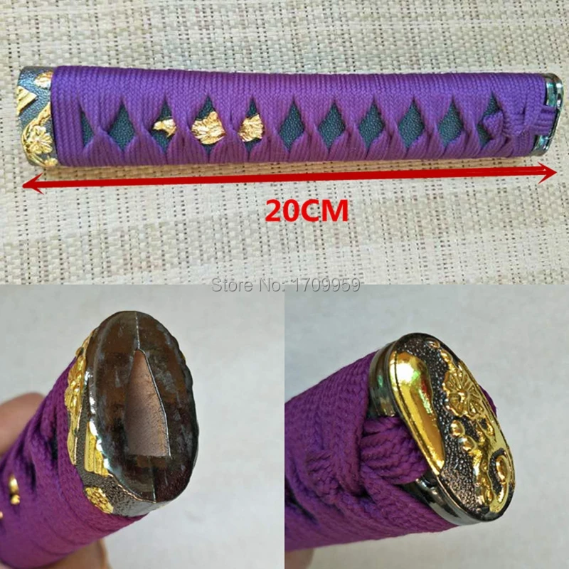 Японский самурай катана Танто меч Handmde DIY Набор аксессуаров ручка Tsuka 20 см сплав