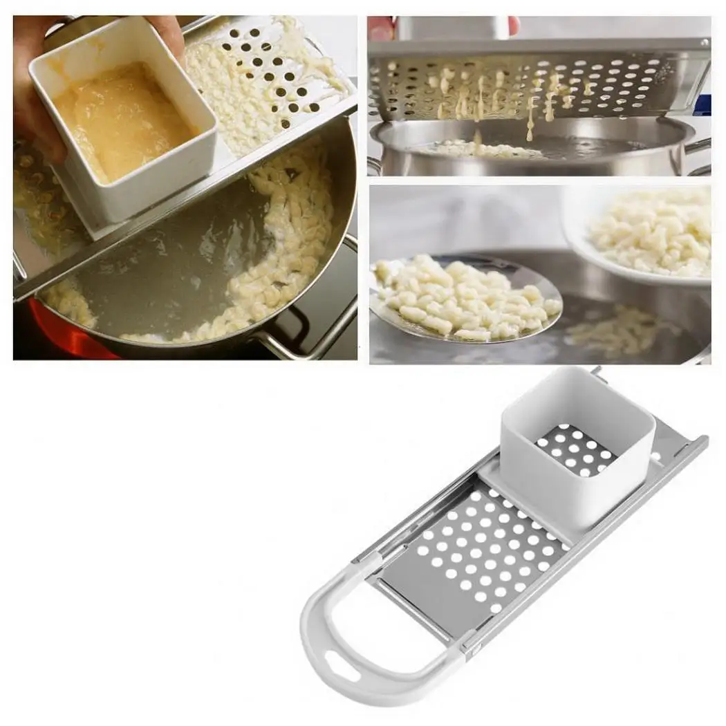 Ручной прибор для лапши Spaetzle инструмент изготовления клецки серебряные пасты