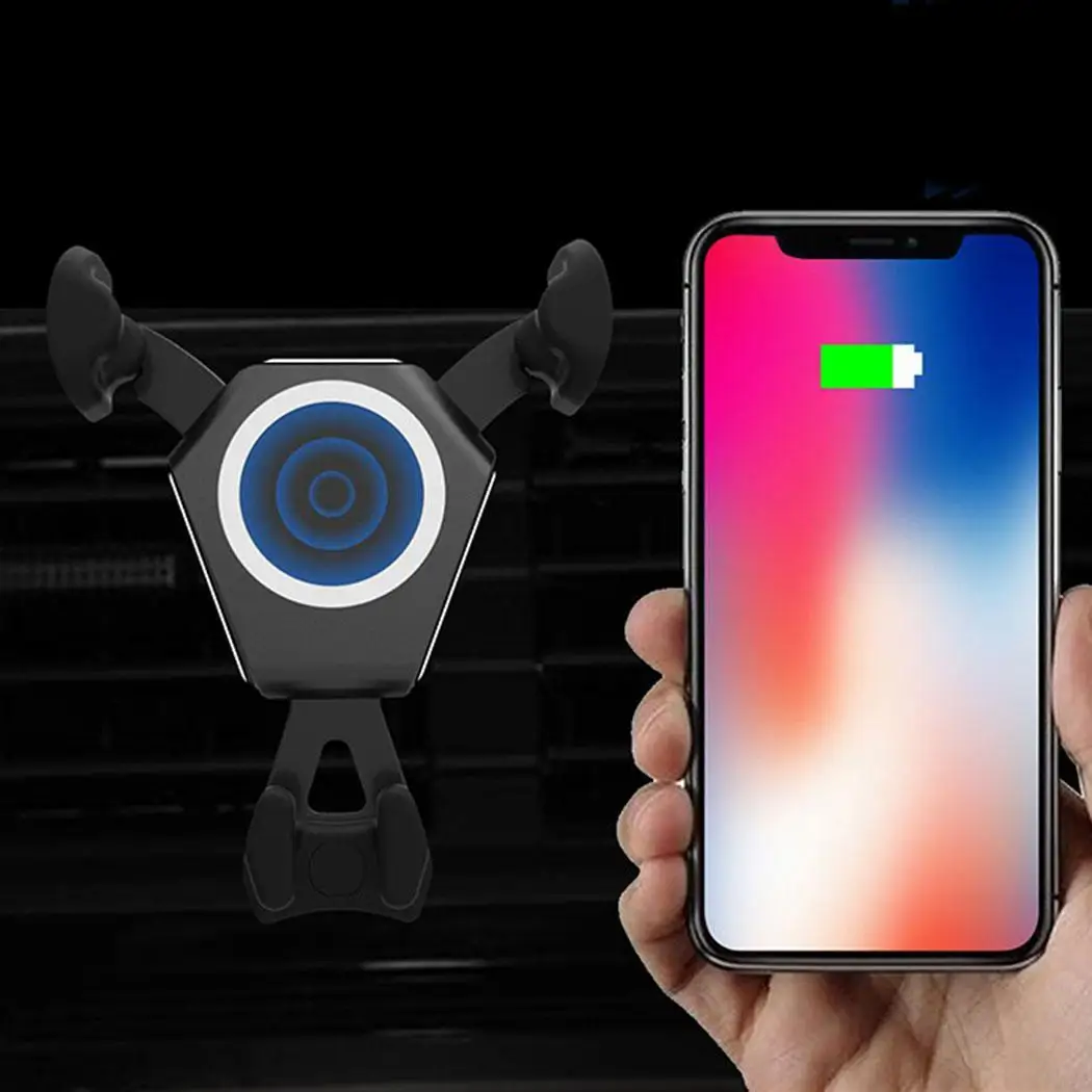 Автомобильное беспроводное зарядное устройство Qi для быстрой беспроводной