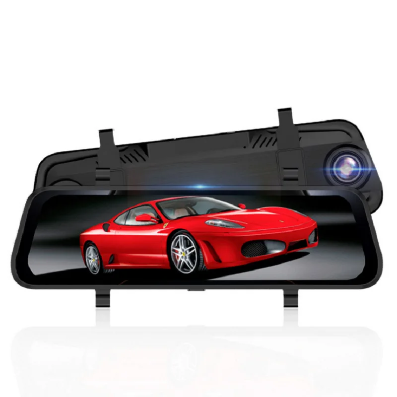 Cross-Border for 10-Inch Streaming Media Dual Lens Intelligent Rearview Mirror Driving Recorder HD Night Vision Reversing Image |