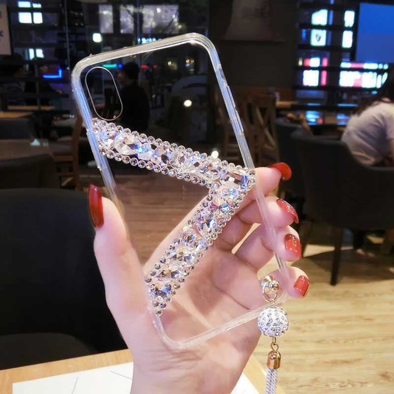 Прозрачный чехол с драгоценными камнями для Huawei P20 Pro Plus lite P10 Lite P10plus P30 P30pro Nova 3 3i 3E 4|Бамперы| |