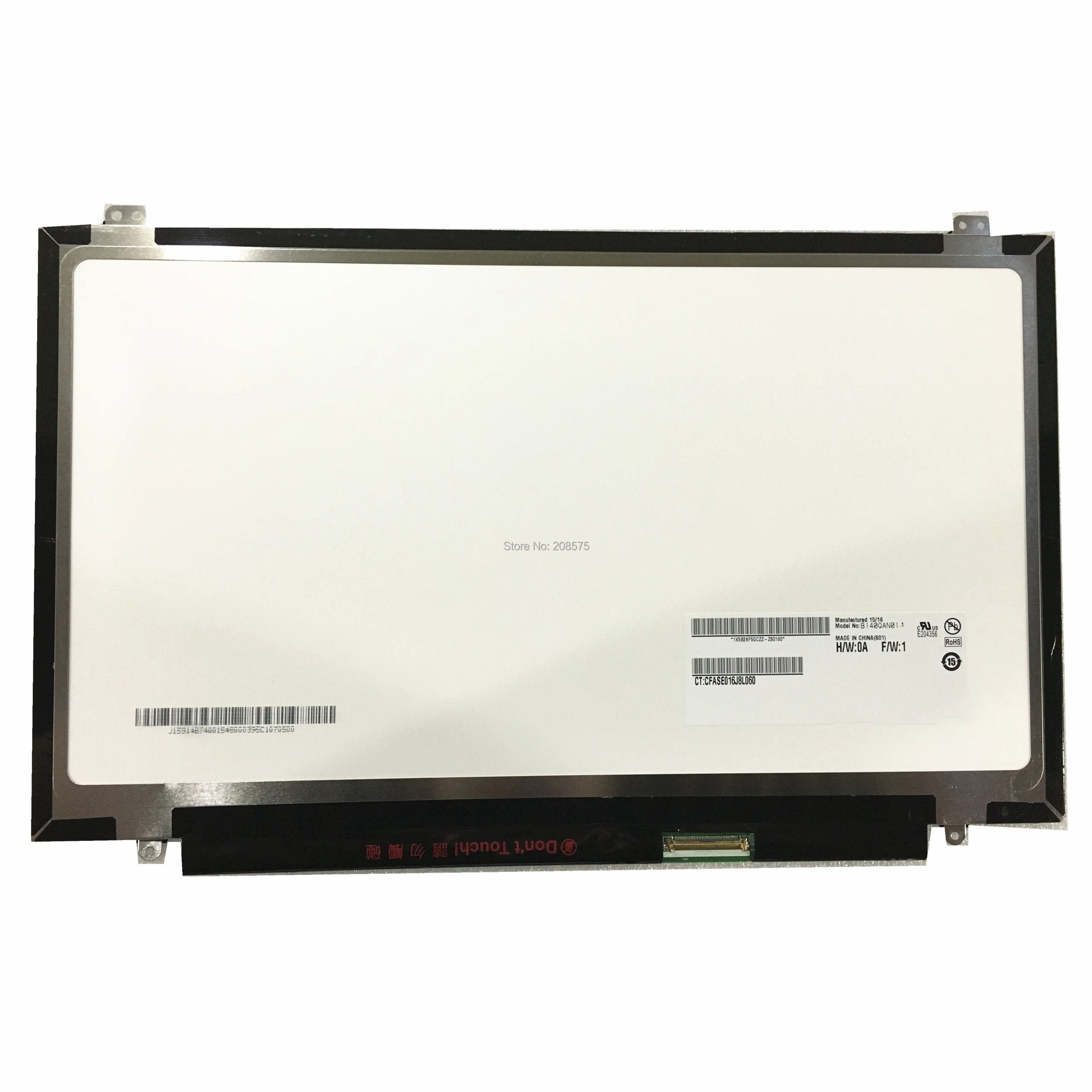 

Бесплатная доставка B140QAN01.1 14,0 ''QHD 40PIN 2560*1440 ЖК-экран для ноутбука