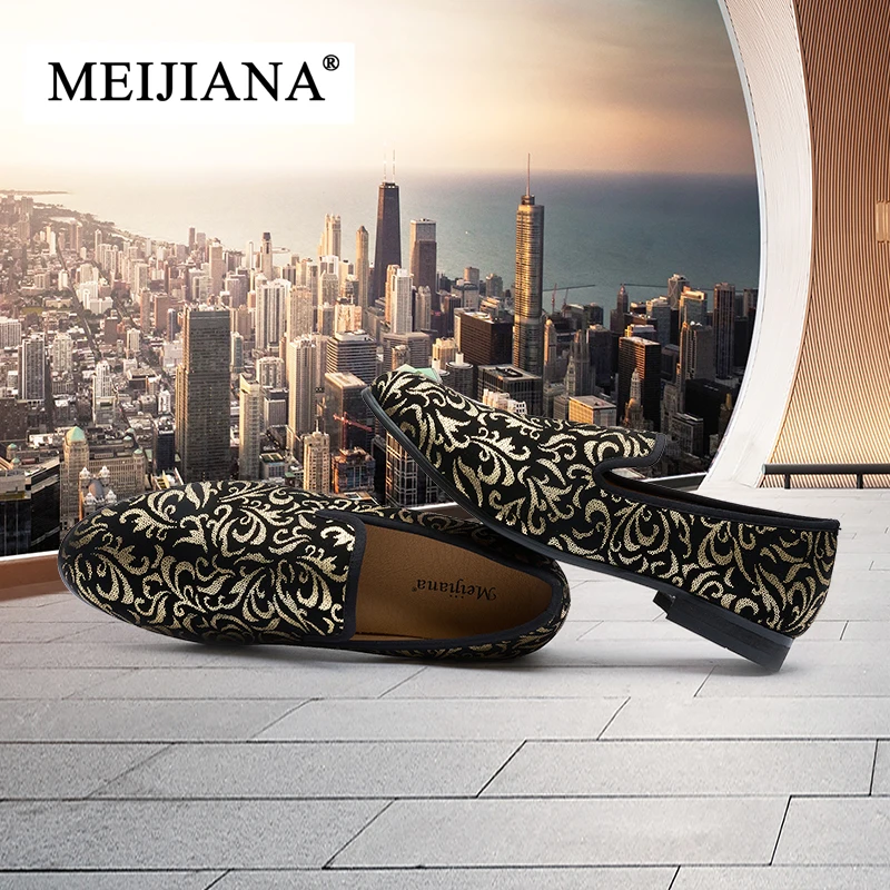 MEIJIANA Men's Loafers Shoes Non-Slip 2019 Fashion Luxury Casual Flat Wedding | Обувь
