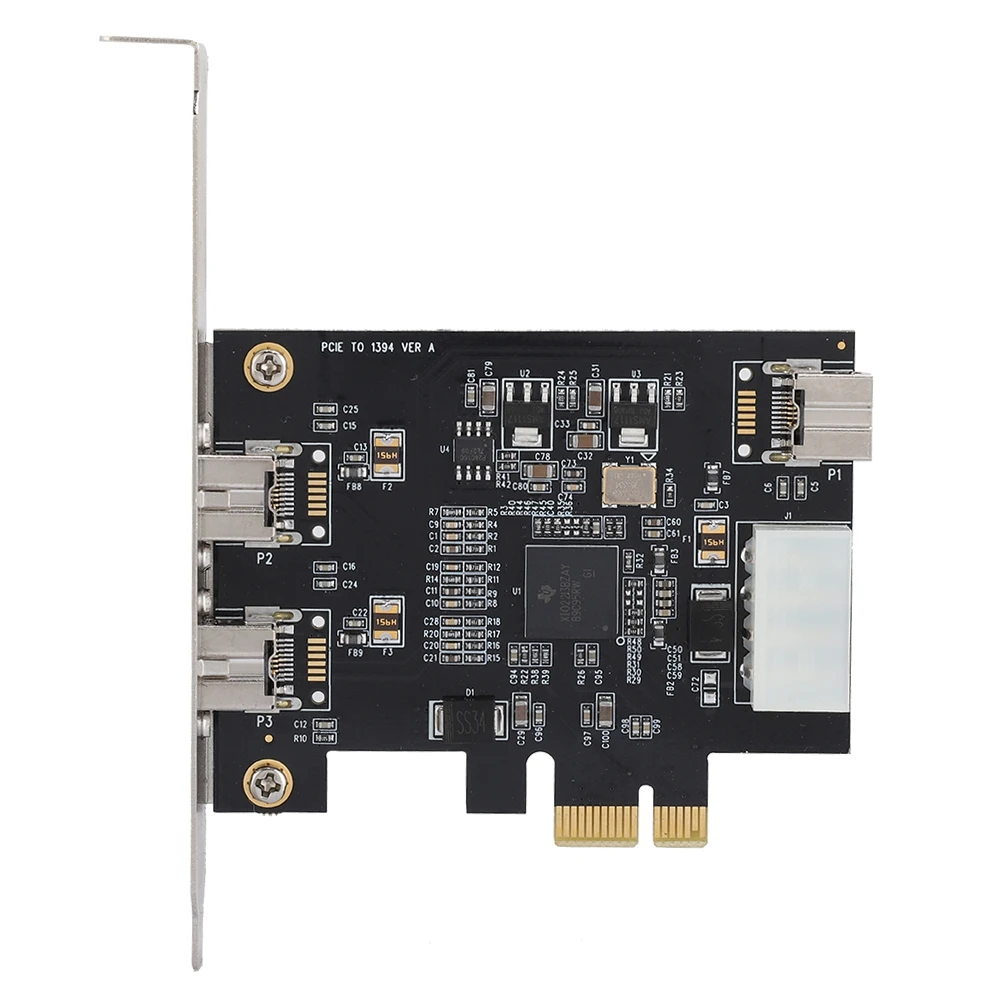 Карта видеозахвата PCI E с 3 портами 1394B 800 Мбит/с контроллер карта адаптера FireWire PCIe