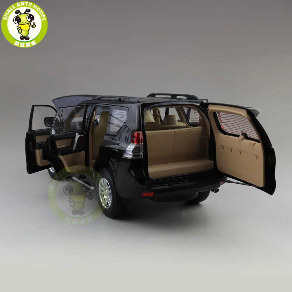 1/18 Land Cruiser Prado литая под давлением модель автомобиля SUV игрушки Детские подарки для мальчиков девочек коллекция хобби черный