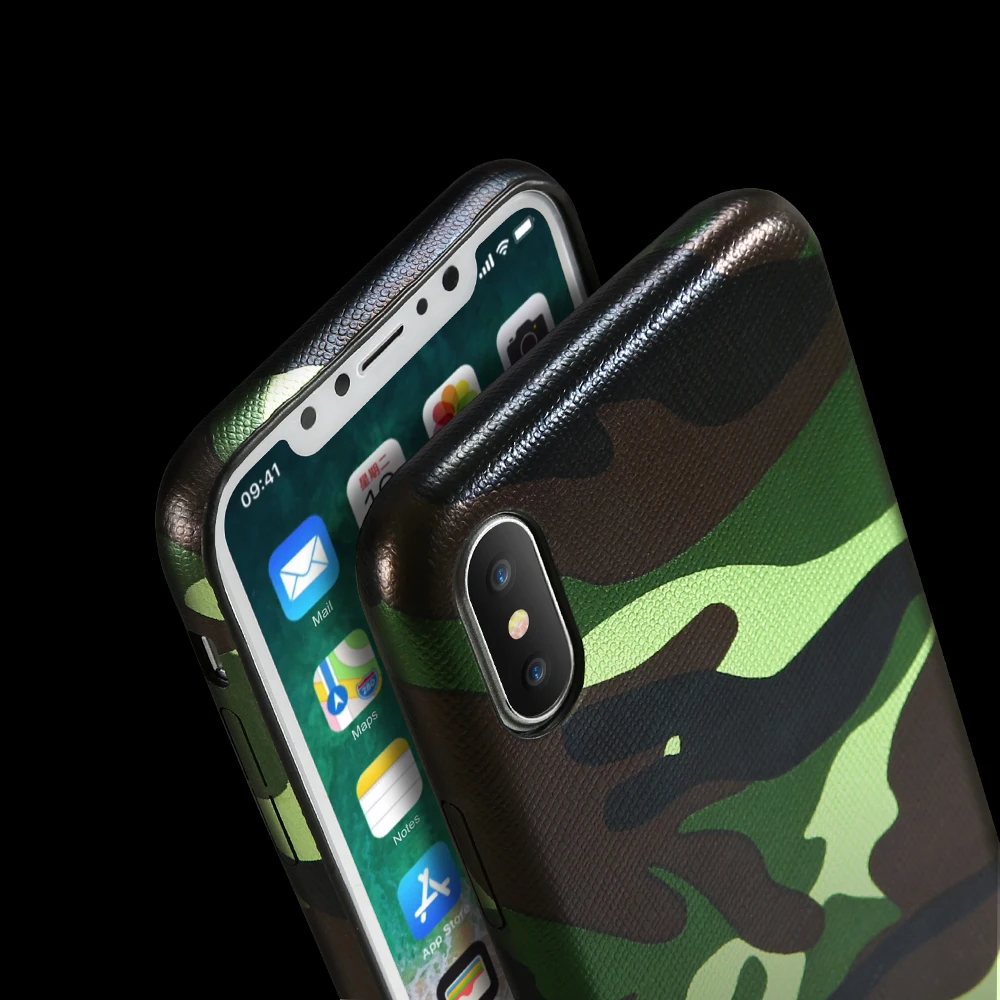 KISSCASE Camouflage Cases For iPhone X 5 5S SE 8 7 6 6S Military Fashion Phone Covers 6s Plus 10 Soft Shells |