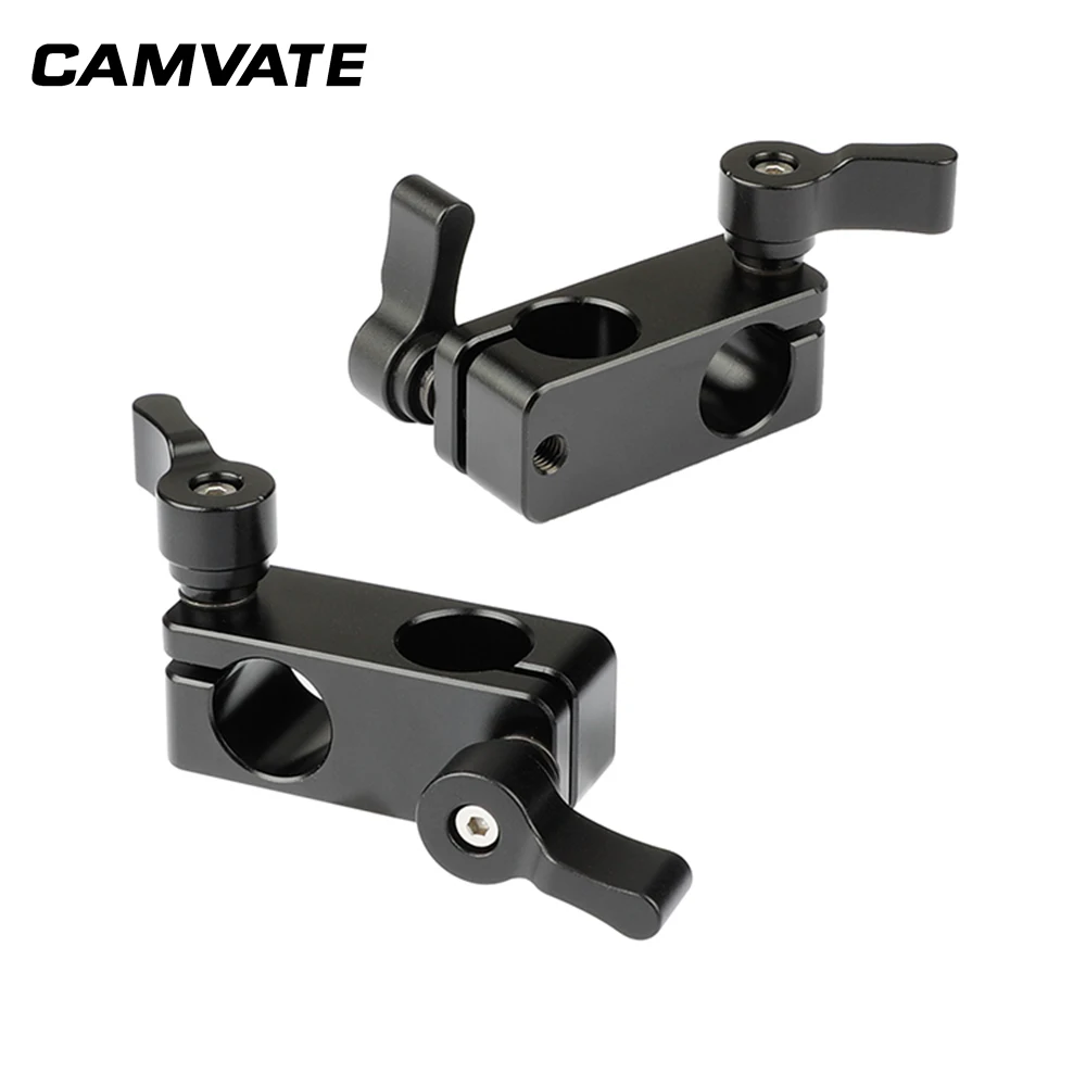 CAMVATE 90-Degree Rod Rig Adapter Clamp(черный, 2-Pack) C1777