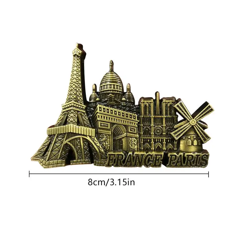 3D магнит на холодильник производство Китай Notre Dame De Paris для путешествий по миру
