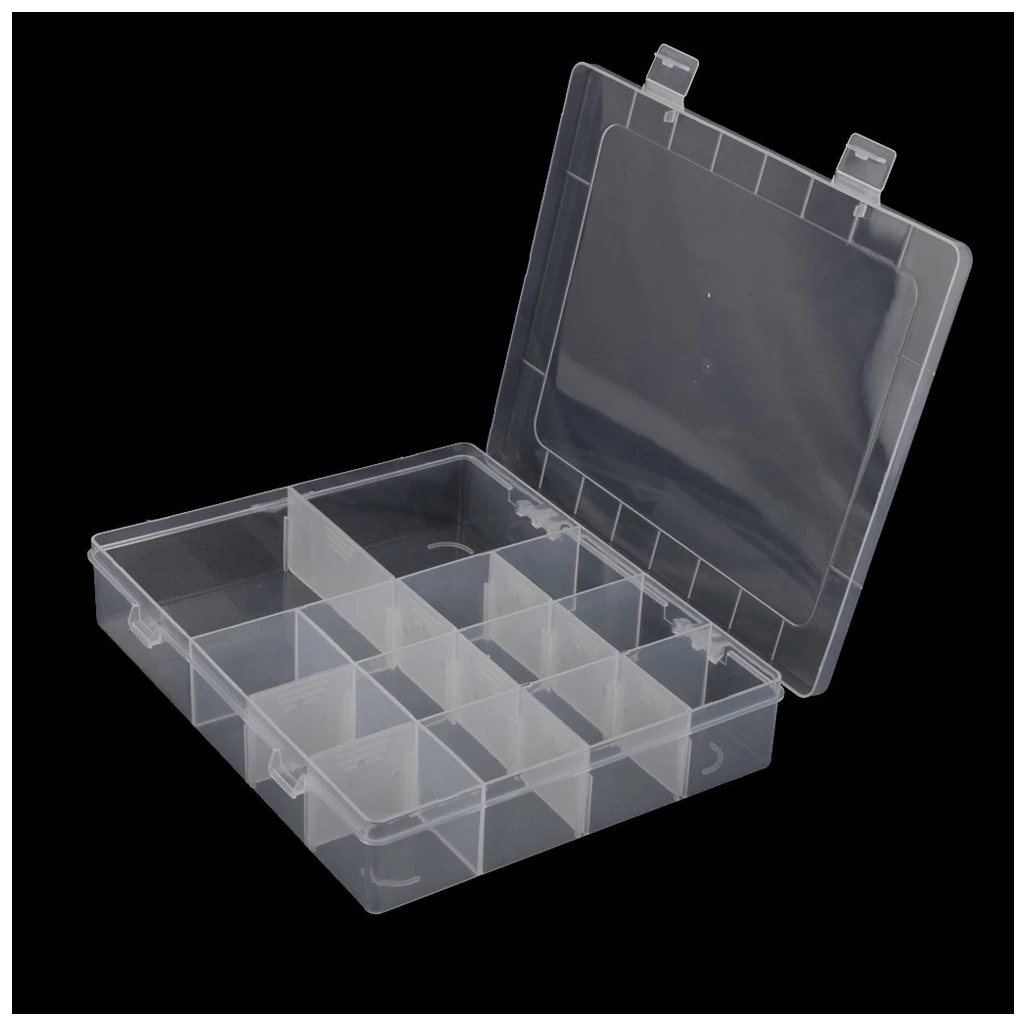 14 отсеков чехол для хранения ювелирных изделий из пластика | Украшения и