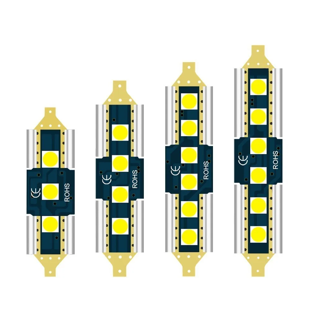 2шт гирлянда 31 36 мм 39 41 светодиодный светильник C5W супер яркий 3030 SMD Canbus без ошибок
