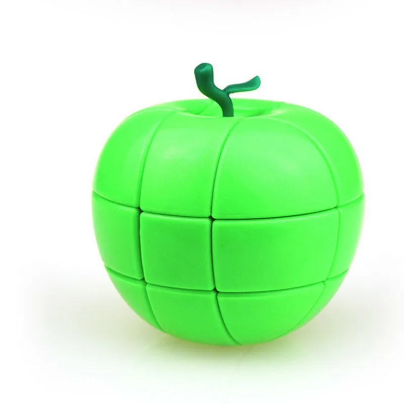Магические Кубики пазлы YongJun YJ 3x3x3 в стиле Red GreenApple волшебные кубики круглой формы