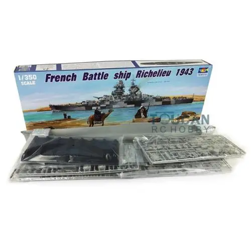 Трубач 05311 1/350 Масштаб Французский линкор ришелье 1943 военный корабль модель набор