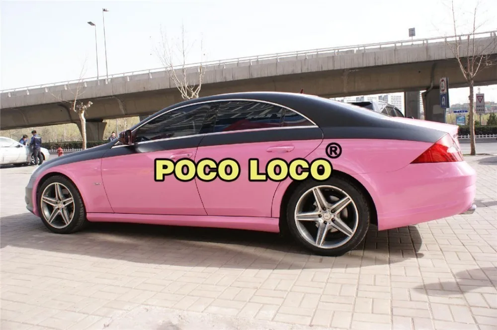 

High Gloss Pearl Pink Vinyl Car Wrap Decal Film Change Color Car Vinyl Sticker