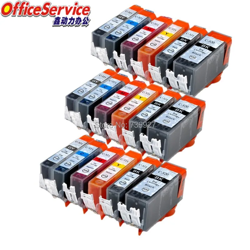 Чернильный Картридж для струйного принтера Canon PIXMA MP980 MP990 IP3600 18X PGI 520 CLI 521 CLI521