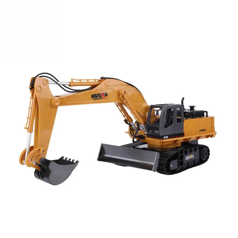 HUINA 1/16 1510 RC инженерный игрушечный автомобиль 11 каналов 2 4 ГГц 15 км/ч экскаватор на