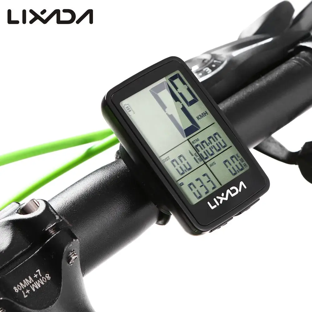 

Lixada USB Bicycle Computer Wireless Bike Cycling Computer Rainproof Speedometer Odometer Cycling Stopwatch
