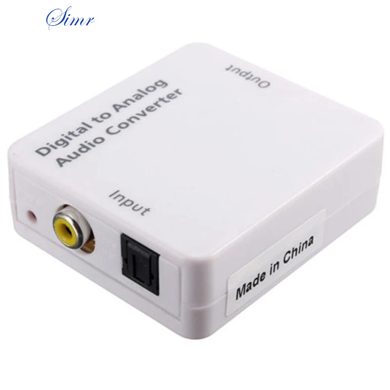 Новый ТВ оптический цифровой SPDIF/коаксиальный к RCA L/R наушники аналоговый аудио