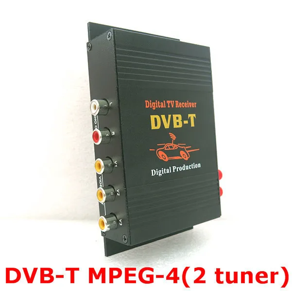 DVB T автомобиль 140 200 км/ч HD MPEG 4 2 чип две антенны Автомобильный цифровой ТВ тюнер