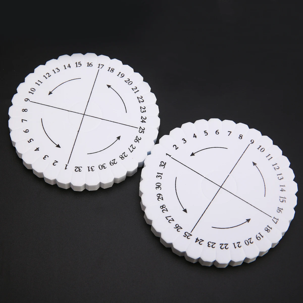 

Круглые плетеные пластины Kumihimo, 2 шт., 10 см, шнур для бисероплетения, диск, плетеная пластина «сделай сам», с номером 1 -32