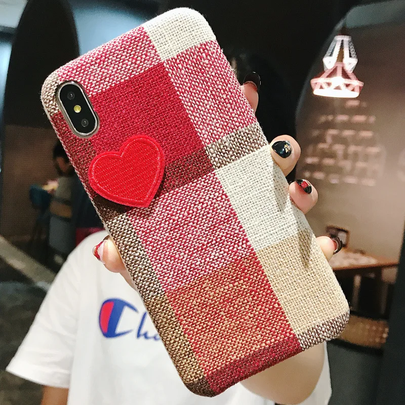 Решетки плюшевые любовь крышка чехол для iphone 6 6s плюс пара 7 8 X XSMAX XR протектор |