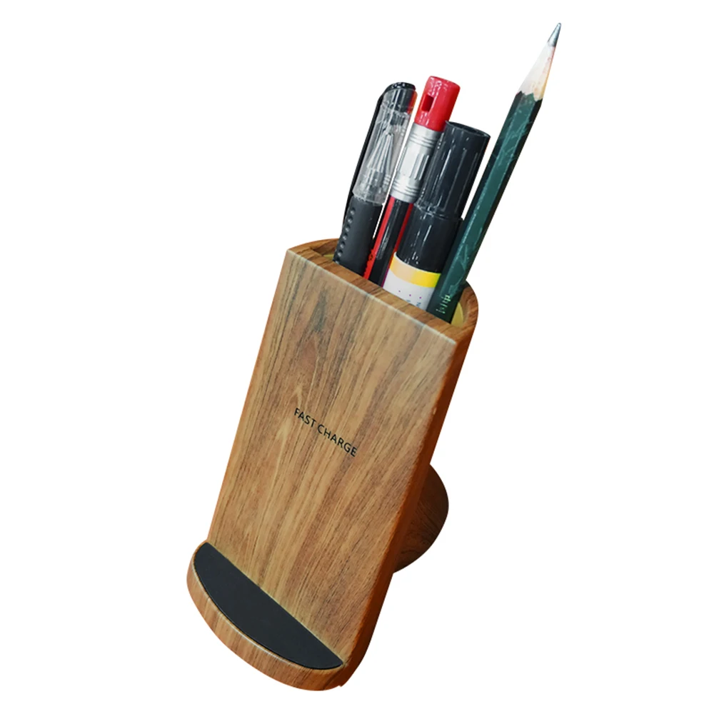 Новый универсальный деревянный карандаш ваза для карандашей + быстрая зарядка