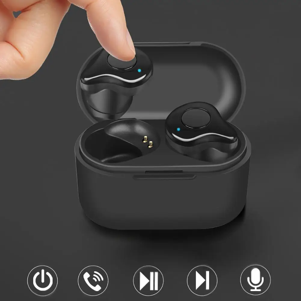Новые наушники-вкладыши TWS Bluetooth наушники Беспроводной мини гарнитура