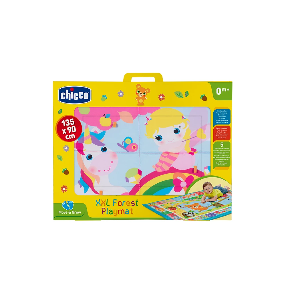 Игровой коврик Chicco XXL &quotЛесные друзья&quot зеленый|Коврики развивающие| |