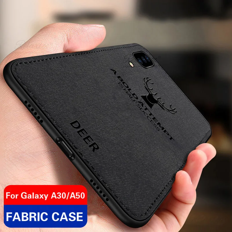 Fabric Case For Samsung galaxy A50 A30 Animal Design TPU Silicone Frame Back Cover for Galaxy A305F A503F 50 Shockproof | Мобильные