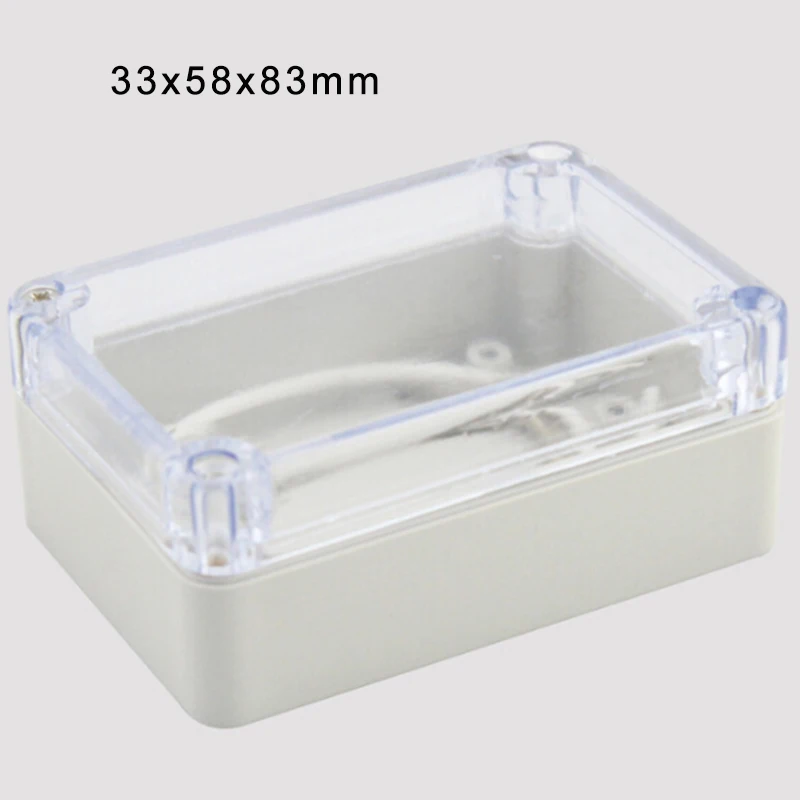 Пластиковый ящик для проекта электроники водонепроницаемый корпус DIY