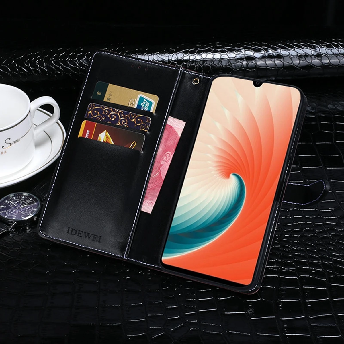 CASEWIN для huawei mate 20 с узором крокодиловая кожа футляр телефона магнитом подставка